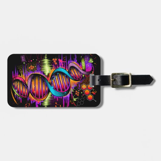 音楽DNA ラゲッジタグ (正面横)