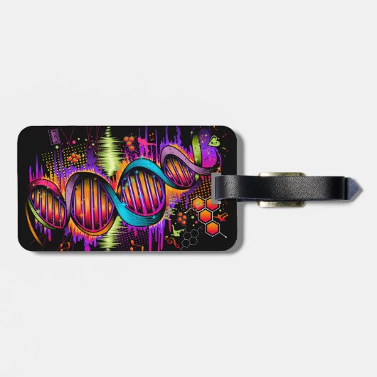 音楽DNA ラゲッジタグ (裏面横)