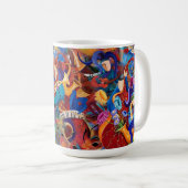 音楽Festの劇場のミュージシャンのマグ コーヒーマグカップ (正面右)