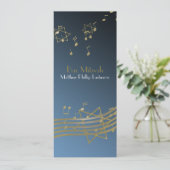 音楽in the Airバー(ユダヤ教の)バル・ミツバー9.25 x 4 招待状 (スタンド正面)