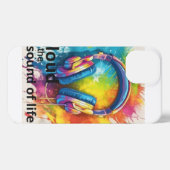 音楽iPhone 13ケースの音を大きく鳴らす iPhoneケース (裏面横)