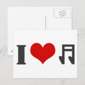 音楽Love曲 ポストカード (正面/裏面)