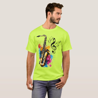 音楽men tシャツソウルサックス奏者 tシャツ