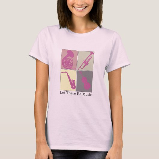 音楽Tシャツを着る Tシャツ (正面)