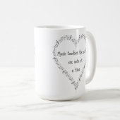 音楽Touchハート感動的引用文 コーヒーマグカップ (正面右)