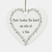 音楽Touchハート感動的引用文 セラミックオーナメント (裏面)