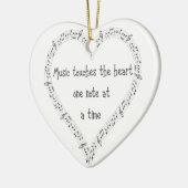 音楽Touchハート感動的引用文 セラミックオーナメント (左)