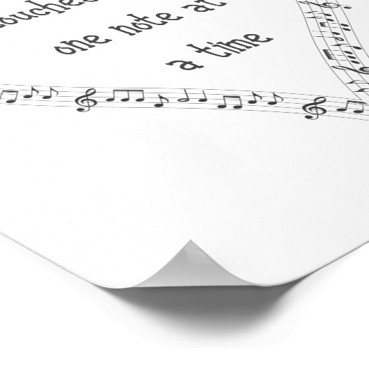 音楽Touchハート感動的引用文 ポスター (角)