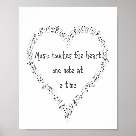 音楽Touchハート感動的引用文 ポスター (正面)