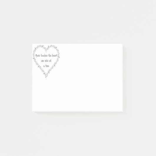 音楽Touchハート感動的引用文 ポストイット (正面)
