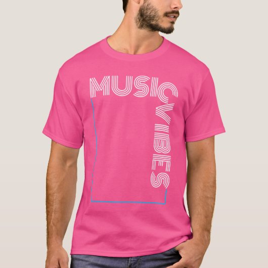 音楽Vibesの友人 Tシャツ (正面)