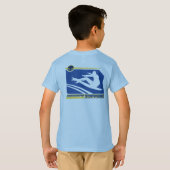 音波のライダーのサーフィンのグラフィック Tシャツ (裏面フル)