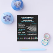 音波デザイン，聴覚，聴覚クリニック チラシ (シングル)