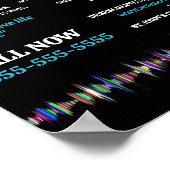 音波デザイン，聴覚，聴覚クリニック ポスター (角)