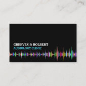 音波デザイン,聴覚,聴覚クリニック 名刺 (正面)