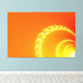 音波フラクタルアート キャンバスプリント (インサイチュ (ウッドフロア))