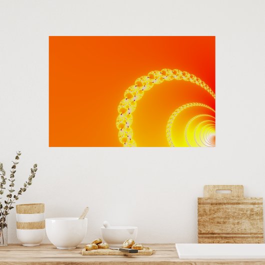 音波フラクタルアート ポスター (キッチン)