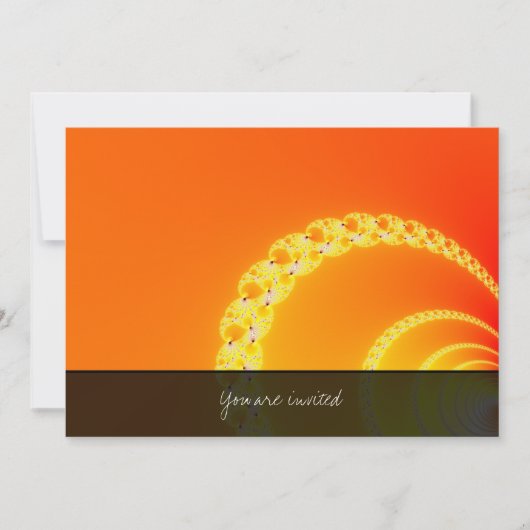 音波フラクタルアート 招待状 (正面)