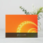 音波フラクタルアート 招待状 (スタンド正面)