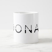 音波分割フォントロゴ ジャンボコーヒーマグカップ (正面)