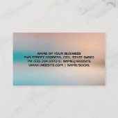 音波 |グラステクスチャの背景 名刺 (裏面)