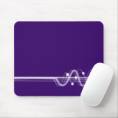 音波 – 深い紫 マウスパッド (マウス)