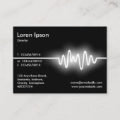 音波-白および黒 名刺 (裏面)