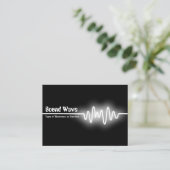 音波-白および黒 名刺 (スタンド正面)