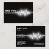 音波-白および黒 名刺 (正面/裏面)