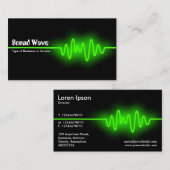 音波-緑および黒 名刺 (正面/裏面)