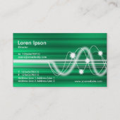 音波-緑によってブラシをかけられる質 名刺 (裏面)