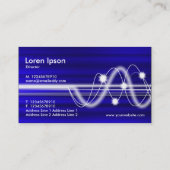 音波-青によってブラシをかけられる質 名刺 (裏面)