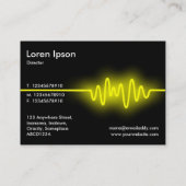 音波 – 黄色と黒 名刺 (裏面)