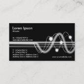 音波 – 黒 名刺 (裏面)