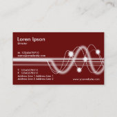 音波 – Dark Maroon 名刺 (裏面)