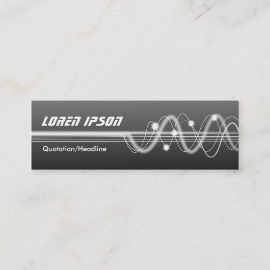 音波II -影で覆われた灰色 スキニー名刺 (正面)