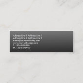 音波II -影で覆われた灰色 スキニー名刺 (裏面)