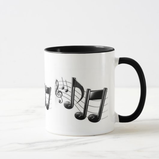 音符が付いている信号器のマグ マグカップ (右)