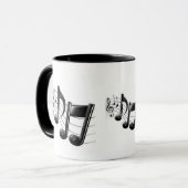音符が付いている信号器のマグ マグカップ (正面左)