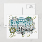 音符との賞賛 ポストカード (正面/裏面)