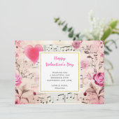 音符とバラヴィンテージデザイン シーズンカード (スタンド正面)