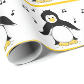音符とペンギン ラッピングペーパー (ロールコーナー)