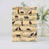 音符と子猫 サンキューカード (スタンド正面)