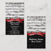 音符と数式 名刺 (正面/裏面)