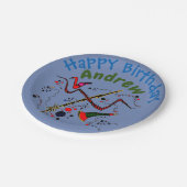 音符と楽器 ペーパープレート (アングル)