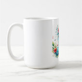 音符と花 コーヒーマグカップ (左)