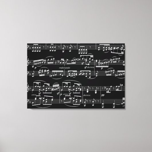 音符と飾ること キャンバスプリント (正面)