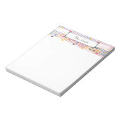 音符のカラフルミュージシャン ノートパッド (回転)