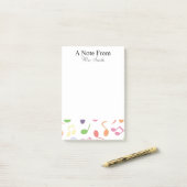 音符のカラフルミュージシャン ポストイット (デスク上)