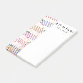 音符のカラフルミュージシャン ポストイット (アングル)